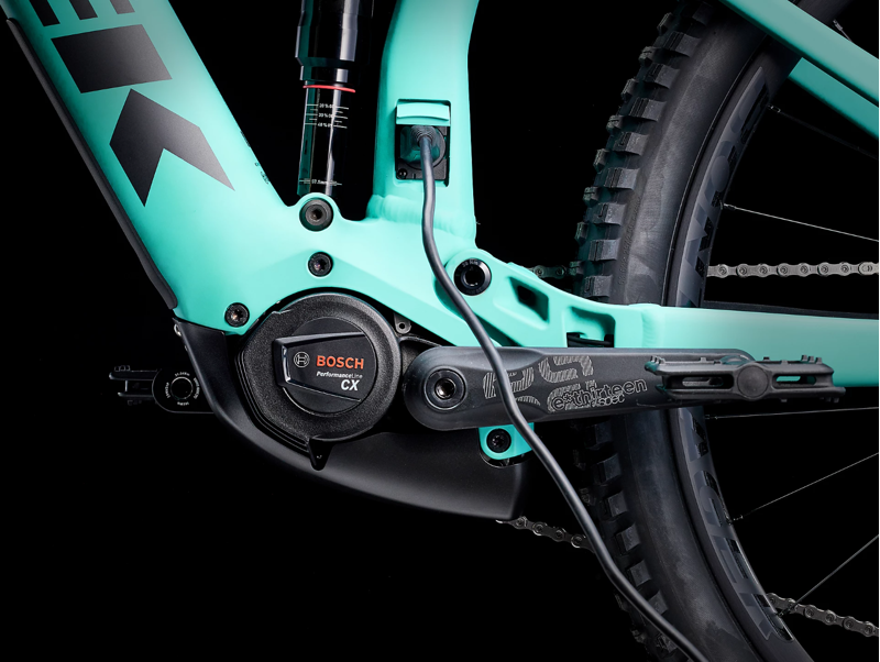 Trek Rail 7 Deore/XT Full Suspension Electric Mountain Bike 2023 in Blue Sage-9